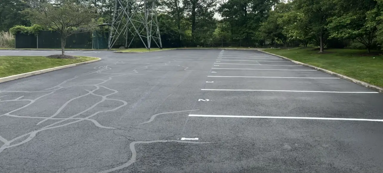 new parking lot lines