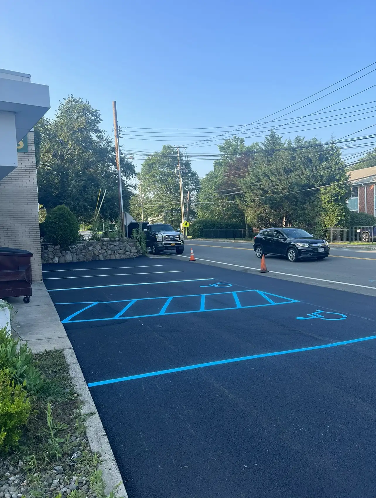 parking lot handicap striping