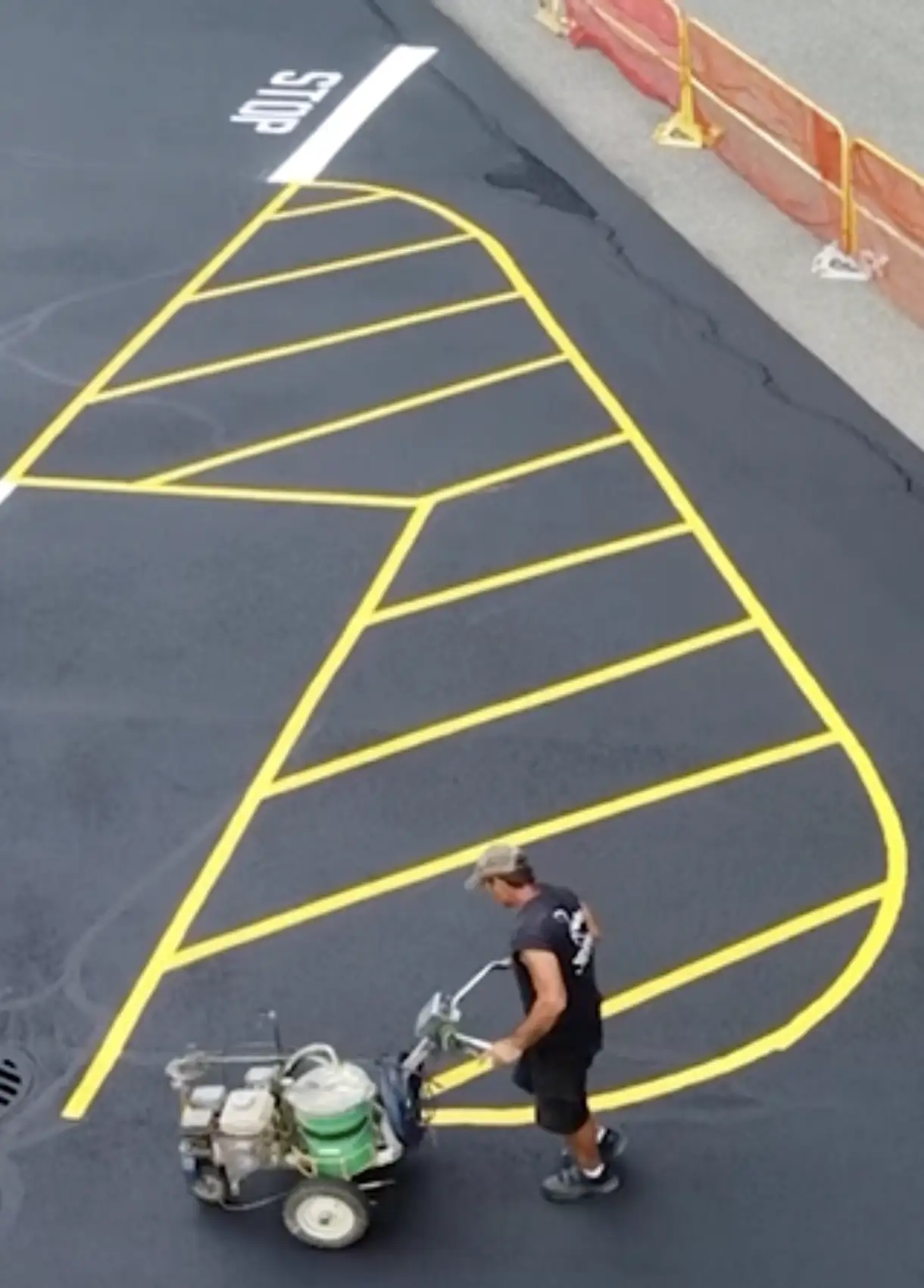 parking lot striping company new work